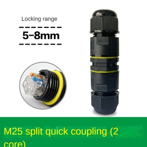 Đầu nối nhanh không thấm nước, thẳng qua <span class=keywords><strong>2</strong></span> lõi, khối đầu cuối <span class=keywords><strong>3</strong></span> lõi, Phích Cắm nhanh, Đầu nối cáp cắm - Product Image 6