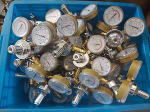 일반 산소 조절기 감속기 미그 유량계 압력 가스 고체 황동 용접 적합 빅터 가스 토치 절단 - Product Image 2