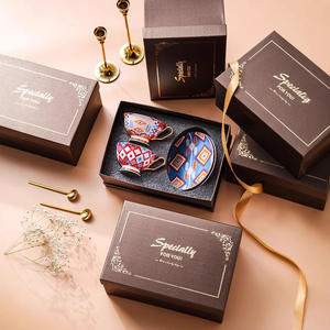 Service à thé anglais de style européen Alfa, théière à fleurs résistante à la chaleur, vaisselle durable, emballage cadeau pour la maison et le bureau - Product Image 1