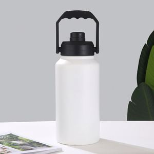 64oz <b>Camping</b> <b>Water</b> <b>Bottle</b> Stainless Steel Vacuum Insulated Ice Bucket 128oz Portable Flask Handle - Product Image 3