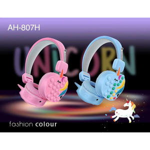 Nouveau casque de jeu filaire POPIT pour enfants, design en forme de <span class=keywords><strong>licorne</strong></span> 807H - Product Image 4