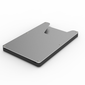 Cartera Delgada Personalizada para Tarjetas de Crédito, Cartera de Aluminio con Bloqueo RFID, Cartera Metálica Moderna Multifuncional con Monedero - Product Image 3