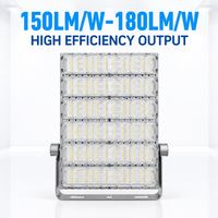 Projecteur LED industriel 300W 420W à haut lumen avec dissipateur thermique en aluminium pour chantier de construction, place publique, solution d'éclairage personnalisée