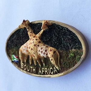 Resina Jirafa Sudáfrica 3D Nevera Imán Colección Souvenirs. Decoración del hogar y la cocina Pegatinas magnéticas Artesanía de resina Artesanías de resina - Product Image 5