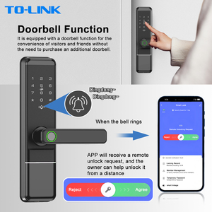 Cerradura Inteligente para Puerta con Huella Dactilar y Tarjeta de Memoria para Puertas de Acero/Vidrio/Madera, con Wi-Fi, para Hoteles y Oficinas - Product Image 3