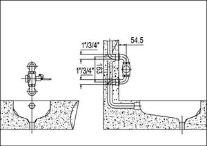 Chất lượng cao tiết kiệm nước treo tường CHROME mạ nhà vệ sinh <span class=keywords><strong>flusher</strong></span> chân hoạt động tuôn ra van - Product Image 2