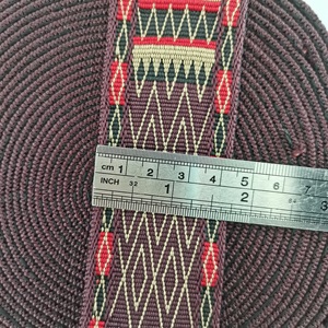 5Cm Brede Geweven Jacquard Geometrische Tape Voor Gitaarbanden En Tasriemen Tribale Stijl - Product Image 5