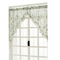 Rideau de porte transparent XinLan style pastoral à motifs floraux et paysagers, séparateur de pièce pour salle à manger, idéal pour l'été
