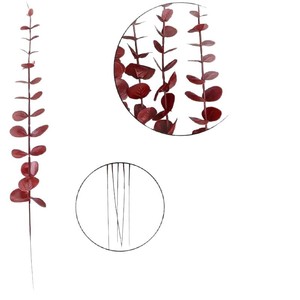 Prix de gros Nouveau design Feuilles d'eucalyptus artificielles à longue tige, plante à feuillage vert pour la décoration intérieure ou les mariages - Product Image 5