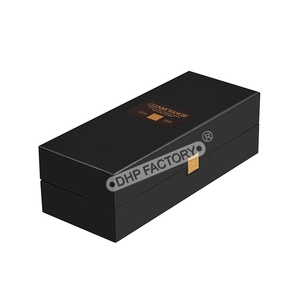 Tùy Chỉnh Sang Trọng Matt Màu Đen Cứng Nhắc Tông Rượu Thiết Lập Bao Bì Hộp Rượu Sâm Banh Whisky Rượu Vang Đỏ Chai Thủy Tinh Giấy Hộp Quà Tặng - Product Image 5