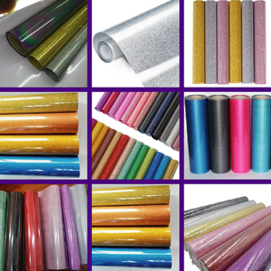 Hongcai cầu vồng long lanh truyền nhiệt Vinyl CuộN sắt-on t Áo sơ mi dệt phim truyền nhiệt cho thiết kế tùy chỉnh - Product Image 4