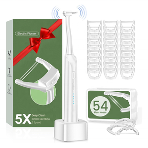 Design unico ricaricabile impermeabile portatile a 5 velocità di vibrazione elettrico <span class=keywords><strong>Flosser</strong></span> per efficace bocca indenttermal orale - Product Image 1