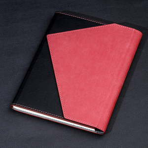Cuaderno de Oficina A5 de Cuero PU Multicolor, Diseño Bicolor con Portaplumas Oculto y Papel Grueso para Uso Profesional - Product Image 1