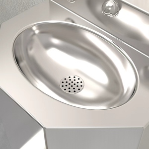 WC Integrato Moderno Ovale in Acciaio Inossidabile Anti-Distruttivo e Anti-Collisione con Scarico a Vortice per Bagno e Prigioni - Product Image 3