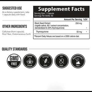 OEM Private Label <span class=keywords><strong>Black</strong></span> <span class=keywords><strong>Seed</strong></span> Extract Cápsulas Suplemento Dietético Suporte De Pele Saudável - Product Image 2