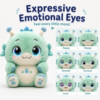 Peluche AI per supporto emotivo IT Animale di peluche interattivo intelligente con chat vocale, occhi LED, compagno per la notte, regalo per bambini