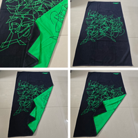 100% Cotton Jacquard Beach Towel Custom Pattern Color Size Reversible Large Absorbent Multi Use Beach Towel