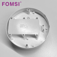 FOMSI 12W 24W Capteur de mouvement humain LED Plafonnier IP65 Applique murale extérieure Panneau de plafond rond Éclairage avec capteur PIR