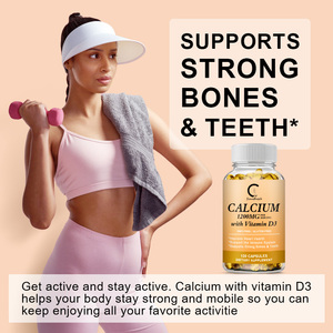 120 Cápsulas de Gel Suave de Calcio para Fortalecer los Huesos con Vitamina D3 - Product Image 3