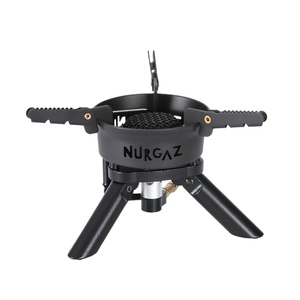 Réchaud de camping pliable à gaz, coupe-vent, haute puissance, avec allumage électronique intégré, pour la randonnée et la cuisine en voyage - Product Image 2