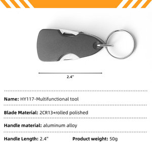 4 trong <span class=keywords><strong>1</strong></span> thép không gỉ đa chức năng cắm trại ngoài trời dao bỏ túi mini Keyring gấp dao - Product Image 6