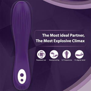 Silikon wasserdicht 12 Vibration Erwachsene weibliche USB-Ladegerät G-Punkt Kaninchen Vibrator - Product Image 4