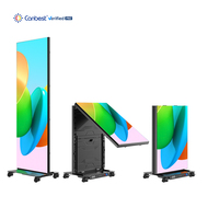 Panel Layar LED Digital P2.5 untuk Poster Indoor, Standee Toko Retail, Layar Video di Atas Stand, Pantalla Ultra Tipis untuk Toko