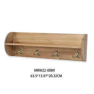 Nordic <strong>Wall</strong> Mounted <strong>Key</strong> Holder with Iron and Wood Storage <strong>Racks</strong> Multifunction Rectangle Design for Tools - Product Image 5