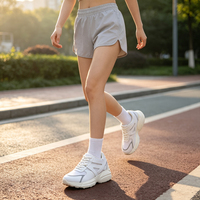 Baskets de sport compensées pour femmes en cuir véritable de haute qualité, avec logo personnalisé, rehaussant la taille de 7 cm