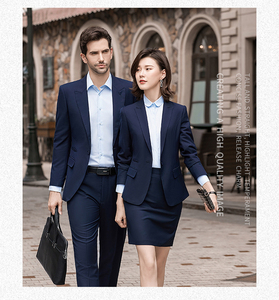 Traje de Negocios Formal de Alta Gama Profesional OEM, Último Modelo de Traje de 2 Piezas para Hombre y Mujer - Product Image 3
