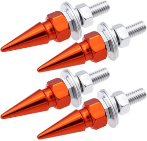 Capuchons de vis de plaque d'immatriculation universels de luxe pour <span class=keywords><strong>voiture</strong></span> et moto, en alliage d'aluminium, à pointe hexagonale, accessoires décoratifs extérieurs - Product Image 5