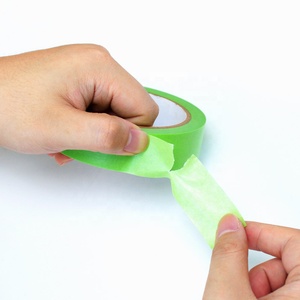 Hoge temperatuur UV-bestendige, residu-vrije autolak, laaghechtende kleverige groene washi-papier afplaktape - Product Image 3