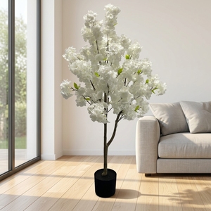 Arbre de <span class=keywords><strong>cerisier</strong></span> artificiel en soie, <span class=keywords><strong>cerisier</strong></span> blanc en pot, grand arbre à fleurs de <span class=keywords><strong>cerisier</strong></span> <span class=keywords><strong>rose</strong></span> pour la décoration de mariage et d'hôtel - Product Image 3