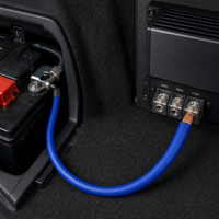 Câble d'alimentation audio automobile avec gaine mate épaisse et mate, câble multibrins en cuivre nu pour amplificateur de voiture et batterie