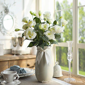 Flores Artificiales al por Mayor, Plantas de Eustoma para Decoración de Interiores, Ventanas, Balcones, Salas de Estar, Accesorios Florales para Bodas y Fotografía - Product Image 6