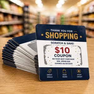 Cartes à gratter personnalisées : Économies instantanées, cartes promotionnelles pour centres commerciaux et magasins de détail - Product Image 4