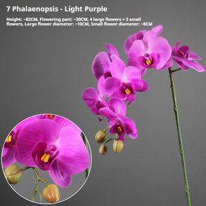 Orquídeas mariposa artificiales de PU al por mayor con alambre de hierro flexible, orquídeas mariposa artificiales, floreros, macetas - Product Image 4