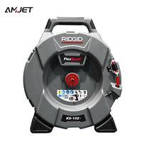 RIDGID Nettoyeur de vidange compact K9-102 pour tuyaux de 32mm à 50mm Petit nettoyeur d'égout Petit déboucheur avec câble en acier de 6mm