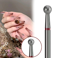 Professionelles Maniküre-Set mit Edelstahl-Diamantfräsern, Hitzebeständige Hochgeschwindigkeits-Nagelbohrer für Nagelhautpflege und Acrylnägel