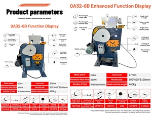 Máquina Punzonadora y Cortadora Mecánica Multifuncional de Alta Calidad para Procesamiento de Metal, Acero y Hierro Angular, Alto Nivel de Seguridad - Product Image 3