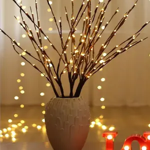 20 LED branches light Battery Power Simulation Branch Light Vase Filler Flower Willow Branch Fairy Light Garland Home Decoration