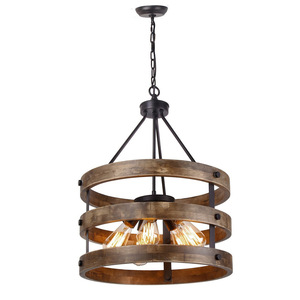 Candelabro Vintage colgante Industrial Isla <span class=keywords><strong>de</strong></span> cocina Antiguo Rústico Granja Luces colgantes <span class=keywords><strong>de</strong></span> <span class=keywords><strong>madera</strong></span> - Product Image 5
