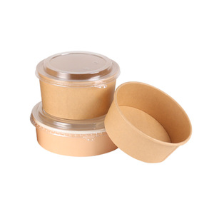 Bol en papier blanc jetable écologique pour biscuits salade sucre collations lait hamburger avec impression de gaufrage - Product Image 4