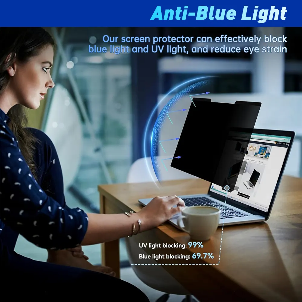 Lfd 04 Privacy Blauw Licht Anti Glare Screen Protector Voor Oppervlakte Laptop Go 2 3/Voor Surface Pro 9