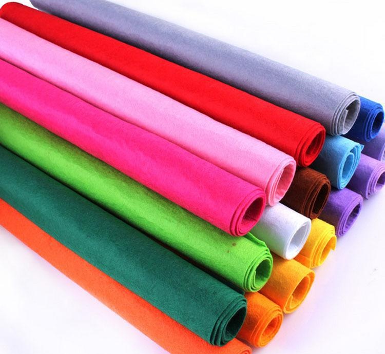 Groothandel Kleurrijke Diy Craft 3Mm Geweven Stof Vilt Roll Polyester Vilt