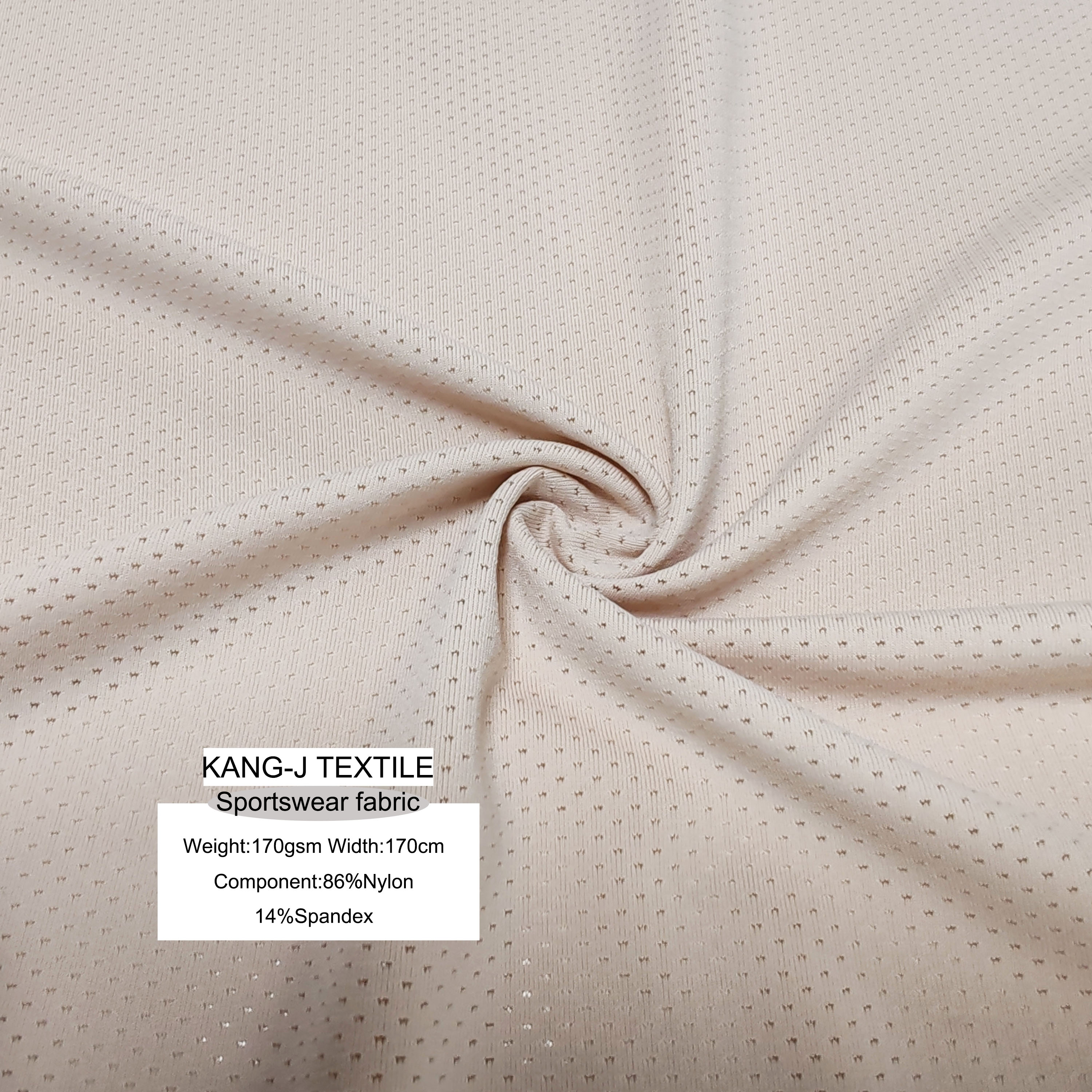 Hot Selling 86% Nylon 14% Spandex 170gsm 170cm Sportswear Fabric for Boys Breathable Butterfly Mesh for Sun Protective Outdoor