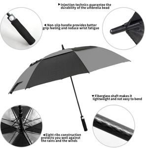 Super Large Standard Size Durable Promotional Patio Golf <b>Umbrellas</b> with Custom logo Waterproof Golf <b>Umbrella</b> Double Canopy - Product Image 3