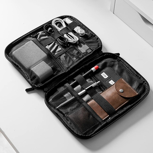 Large Electronics Travel Organizer Case, Tech Accessories Cord Storage Bag for <b>Phone</b>, Power Bank, SD Card, <b>Cables</b> - Product Image 1
