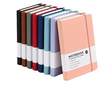 Carnet de notes ligné A5 personnalisé avec logo, couverture rigide, sangle élastique, reliure à feuilles pliées, agenda planificateur – Offre Spéciale