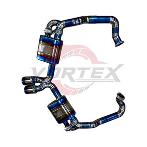 Tubería de Aleación de Titanio de Precisión Vortex para Porsche Cayman Boxster 981 2008-2015 con Doble Salida Central y Silenciador - Product Image 4